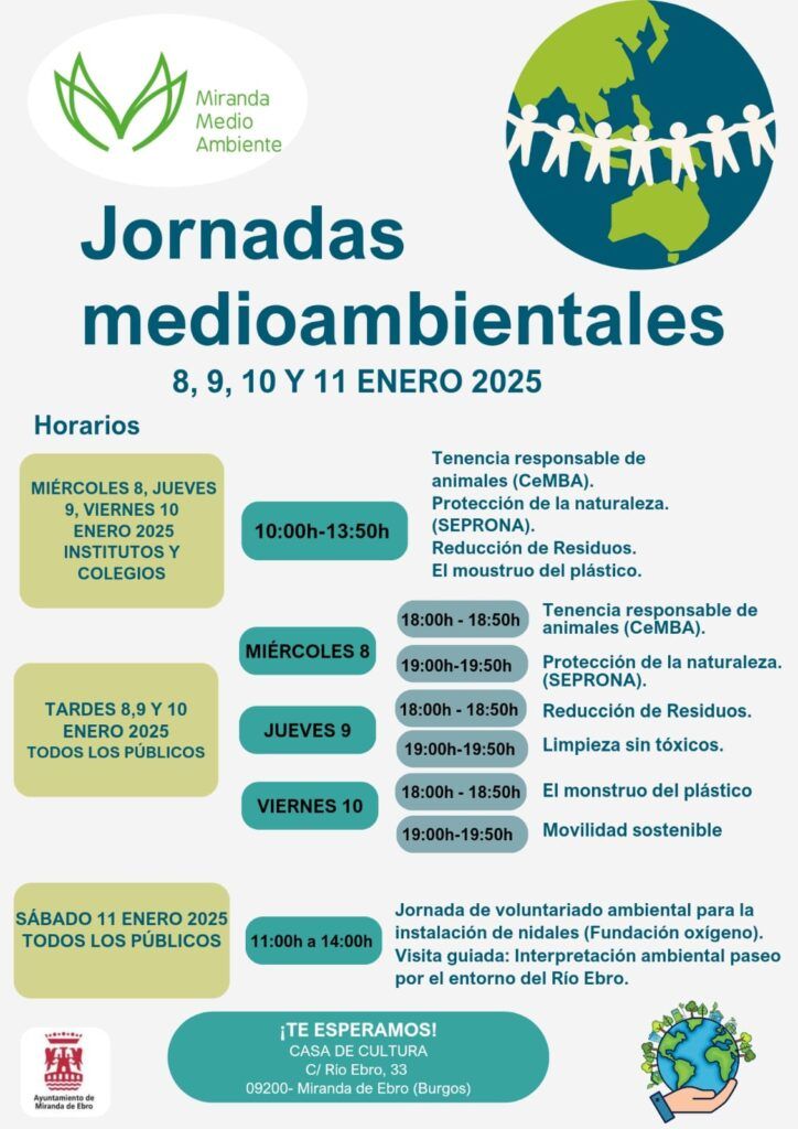 cartel jornadas medioambientales